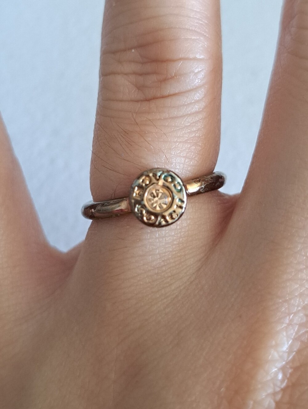 Coach Fashion Rose Gold & Silver Circle Accent Ring Set - Unbranded - Picture 3 of 4